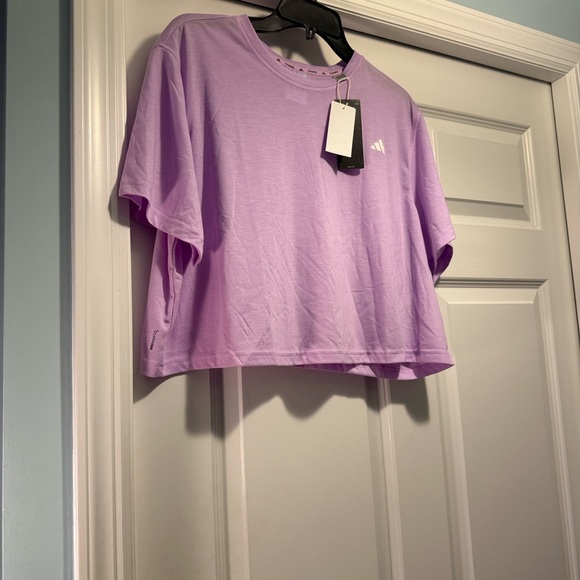 adidas Tops - Adidas Light Purple Crop Top Soft Size XL NWT